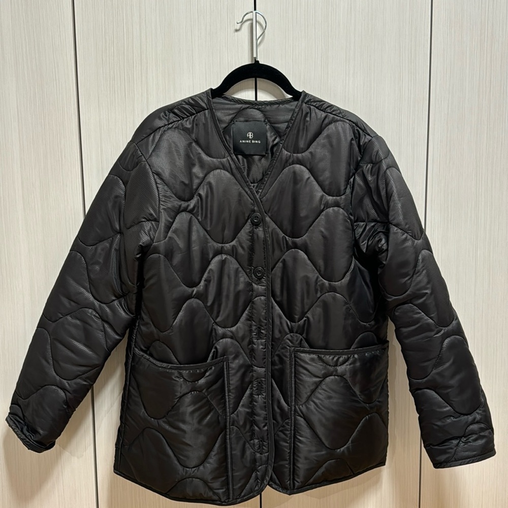 Anine Bing Andy Bomber Jacket, Black, XS